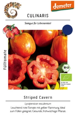 Fülltomate Striped Cavern | BIO Fülltomatensamen Von Culinaris