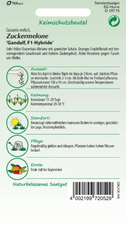 Zuckermelone Gandalf F1 | Zuckermelonensamen Von Samen Pfann