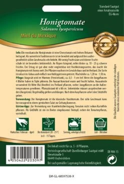 Mexikanische Honigtomate Miel Du Mexique | Kirschtomatensamen Von Quedlinburger