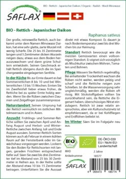 Ausgewählte Produkte -Deutschland Grün Paradies Verkaufs-Shop 540105 Bio Rettich Japanischer Daikon 18577 sa 1