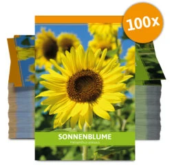 Sonnenblume Für Werbezwecke (100 Tütchen) | Sonnenblumensamen Von FLORTUS -Deutschland Grün Paradies Verkaufs-Shop 543614 Sonnenblume fuer Werbezwecke 100 Tuetchen W5193 100x 0