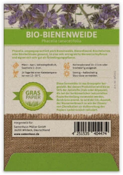 BIO Bienenweide Für Werbezwecke (100 Tütchen) | BIO Phaceliasamen Von FLORTUS