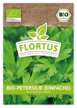 Petersilie Einfache (100 Tütchen) | BIO Petersiliensamen Von FLORTUS -Deutschland Grün Paradies Verkaufs-Shop 543975 Bio Petersilie einfache 100 Tuetchen 1
