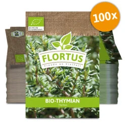Thymian (100 Tütchen) | BIO Thymiansamen Von FLORTUS -Deutschland Grün Paradies Verkaufs-Shop 543983 Bio Thymian 100 Tuetchen 3