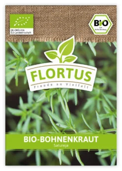 Bohnenkraut (100 Tütchen) | BIO Bohnenkrautsamen Von FLORTUS -Deutschland Grün Paradies Verkaufs-Shop 543987 Bio Bohnenkraut 100 Tuetchen 1