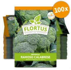 Brokkoli Ramoso Calabrese (100 Stück) | Brokkolisamen Von FLORTUS -Deutschland Grün Paradies Verkaufs-Shop 549858 Brokkoli Ramoso Calabrese 100 Stueck 2000 0475 100x 0