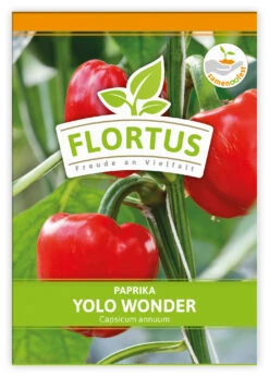 Paprika Yolo Wonder (100 Stück) | Paprikasamen Von FLORTUS -Deutschland Grün Paradies Verkaufs-Shop 549869 Paprika Yolo Wonder 100 Stueck 2000 0486 100x 1