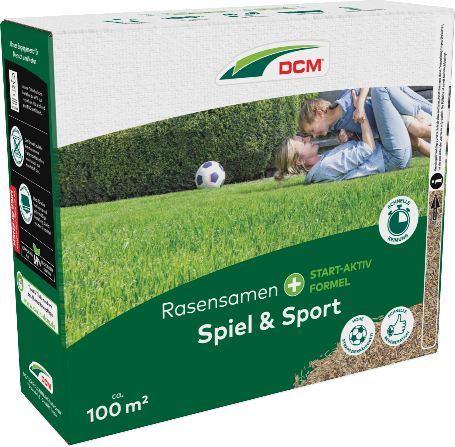 Rasensamen Spiel & Sport (2 Kg) | Sport Und Spielrasen Von Cuxin DCM 1 Rasensamen Spiel & Sport (2 Kg) | Sport Und Spielrasen Von Cuxin DCM