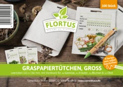 Graspapiertütchen 115 X 156 Mm (100 Stück) | Samentüten Von FLORTUS