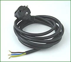 Netzstecker Schuko-Stecker Mit Flexiblem Feuchtraumkabel 0,75 Mm², 1,5 M